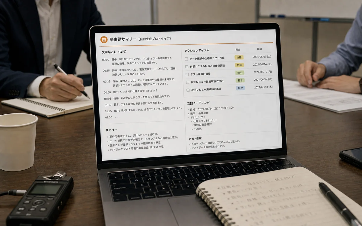 議事録整理の改善設計