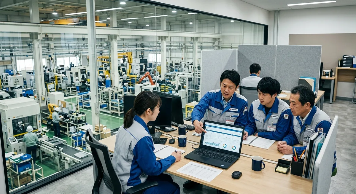 工場・店舗の情報整理を体験する